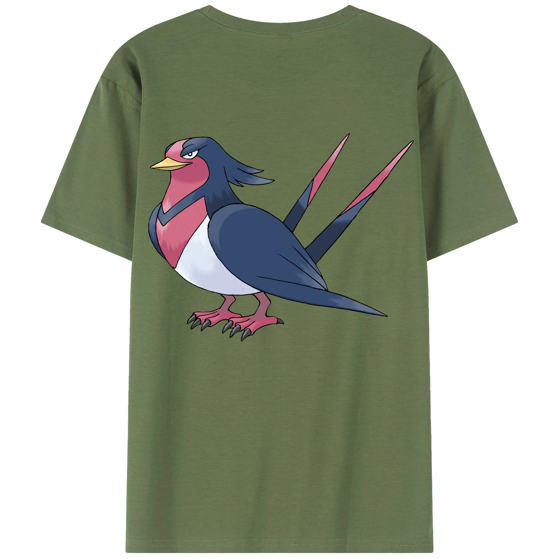 （画像用） ポケットモンスター Pokémon 綿100％ メンズ半袖Tシャツ（バックプリント） 通気性